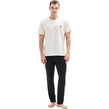 Blackspade Erkek Bej Kısa Kol Pijama Takımı 40870