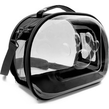 Doggie&cattie Panaromik Askılı Taşıma Çantası Siyah 30X45X35CM