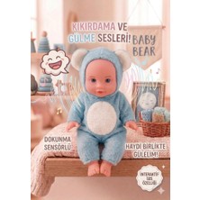 Farbu Oyuncak Interaktif Sesli ve Dokunma Sensörlü Baby Bear Oyuncak Bebek - 23 cm
