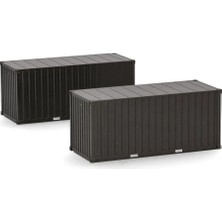 Herpa 747127 1/87 Ölçek, Alman Ordusu Konteyneri, 2 Adet, Sergilemeye Hazır Askeri Model Araç