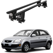 Today Auto Royal Kia Rio (2005-2011) Uyumlu Siyah Kilitli Ara Atkı Port Bagaj Tavan Barı