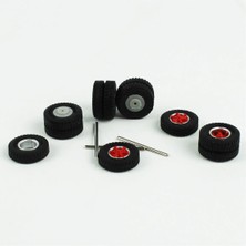 Herpa 87MBS026369 1/87 Ölçek, Rs Scania Vabis Trilex Için Jantlı 11 Tekerlek ve 3 Aks