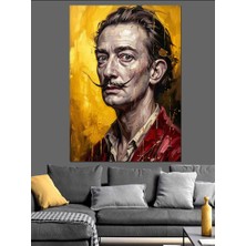 Artmeg Ünlü Ressam Salvador Dali Portresi Dekoratif Kanvas - Mdf Ahşap Tablo