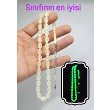 Satürn Silver Kuyumculuk Kedi Gözü Tesbih Karanlıkta Parlayan Fosforlu Kedigözü Tespih