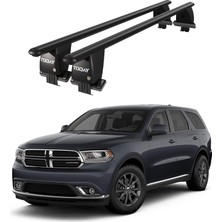 Today Auto Royal Dodge Durango Iıı (2011 ve Sonrası) Uyumlu Siyah Kilitli Ara Atkı Port Bagaj Tavan Barı