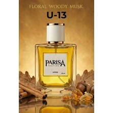 Parisa U-13 Mafra Paris Edp 50 ml - Beyaz Çiçek & Misk Notalı Odunsu Çiçeksi Unisex Parfüm PRSU13