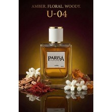 Parisa U-04 Red Rouge Edp 50 ml - Safran & Yasemin Notalı Büyüleyici Amber Unisex Parfüm PRSU04