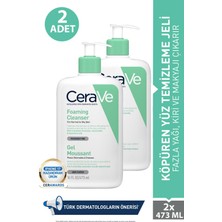 Cerave Foaming Cleanser Normal & Yağlıya Dönük Ciltler Için 473 ml 2 Adet