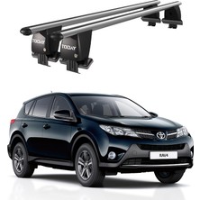 Today Auto Royal Toyota Rav 4 (2012-2018) Uyumlu Gri Kilitli Ara Atkı Port Bagaj Tavan Barı