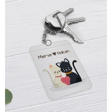 BK Gift Kişiye Özel Bebek Sürprizi Karikatürlü Şeffaf Pleksi Anahtarlık