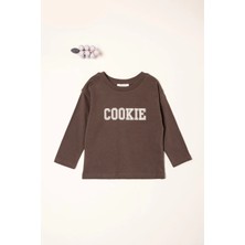 Vauva Sweat Uzun Kollu Ince Tişört Baskılı Uzun Kollu Kız Erkek Sweat