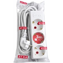 Cemira Aydınlatma 3 Mttopraklı Üçlü Priz