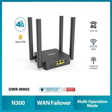 D-Link DWR-M905 Cat4 Lte 4g/hspa Wi-Fi N300 Multi-Mode Mobil Router