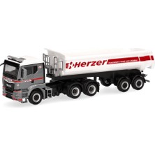 Herpa 319164 1/87 Ölçek, Man Tgs Tn Damperli Tır, Herzer-Avusturya, Sergilemeye Hazır Model Araç