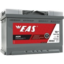 Eas 70 Ah Agm 3 Yıl Garanti