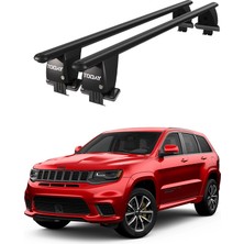 Today Auto Royal Jeep Grand Cherokee (2010 ve Sonrası) Uyumlu Siyah Kilitli Ara Atkı Port Bagaj Tavan Barı