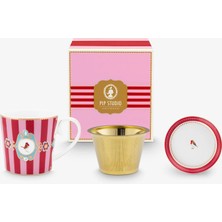 Pip Studio Love Birds Kırmızı Porselen Kupa Seti 250 ml