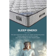 Enerji Model Full Ortopedik Yatak 30 cm |  Orta Sert Terletmez Kumaş, 7 Yıl Çökmeme  Garantili