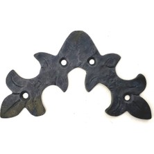 Nexgen Eco Lounge Antika Tarz Dekoratif Pirinç Yaprak Gönye - 100X110 Mm, Oksit