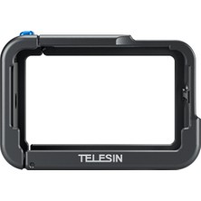 Telesin Osmo Action 3/4/5 Pro Uyumlu Metal Cage - Osmo Action 5 Pro Için Alüminyum Kafes