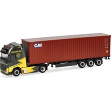 Herpa 319256 1/87 Ölçek, Volvo Fh Gl Xl Electric, 40 Lık Konteynerli Tır, Ancotrans/caı, Sergilemeye Hazır Model Araç