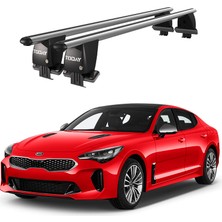 Today Auto Royal Kia Stinger (2018 ve Sonrası) Uyumlu Gri Kilitli Ara Atkı Port Bagaj Tavan Barı