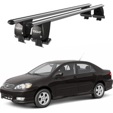 Today Auto Royal Toyota Corolla (2006-2017) Uyumlu Gri Kilitli Ara Atkı Port Bagaj Tavan Barı