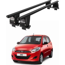 Today Auto Royal Hyundai I10 (2013-2017) Uyumlu Siyah Kilitli Ara Atkı Port Bagaj Tavan Barı