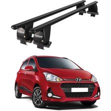 Today Auto Royal Hyundai I10 (2017-2019) Uyumlu Siyah Kilitli Ara Atkı Port Bagaj Tavan Barı