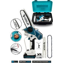 Assur 18V Çift Akü Ağaç Odun Dal Kesme Budama El Testeresi