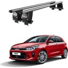 Today Auto Royal Kia Rio (2017 ve Sonrası) Uyumlu Gri Kilitli Ara Atkı Port Bagaj Tavan Barı