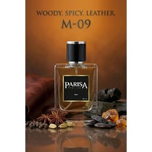 Parisa M-09 Serious Man Edp 50 ml - Siyah Biber & Deri Notalı Ağır Odunsu Baharatlı Erkek Parfümü PRSM09