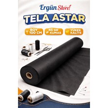 Ergün Store Tela Astar 10 Metre 45 gr 100 cm Boy Kanepe , Mobilya Alt Kumaş Siyah