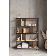 KODIGU 5 Raflı Kitaplık - Kitaplık - 130CM x 90CM x 30CM Kitaplık - Çevir Kur Kitaplık | Kitaplık