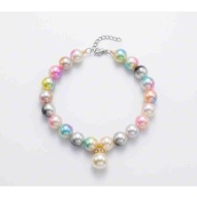 İnci Konsept Neşeli Paws: Gökkuşağı Incili ve Taşlı Kedi/köpek Boyunluğu