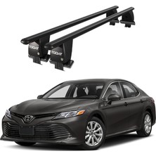 Today Auto Royal Toyota Camry (2017 ve Sonrası) Uyumlu Siyah Kilitli Ara Atkı Port Bagaj Tavan Barı