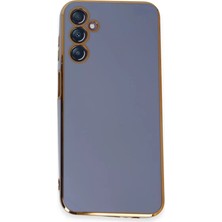 No35 Newface Samsung Galaxy M14 5g Kılıf Volet Silikon - Mavi