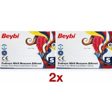 Beybi Pudrasız Nitril Muayene Eldiveni 2 Adet  S Beden