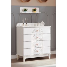 Setay Şifonyer, Garden 4 Çekmeceli Şifonyer - Beyaz