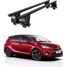 Today Auto Royal Toyota Verso (2009-2018) Uyumlu Siyah Kilitli Ara Atkı Port Bagaj Tavan Barı