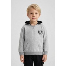 Luess Erkek Çocuk %100 Pamuk Baskılı Sweatshirt (3-4 Yaş  5-6 Yaş)