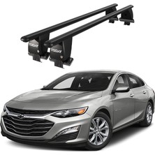 Today Auto Royal Chevrolet Malibu (2016 ve Sonrası) Uyumlu Siyah Kilitli Ara Atkı Port Bagaj Tavan Barı