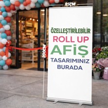 Bk Gift 85X200 cm Kişiye Özel Roll Up Display – Taşıma Çantalı Geri Çekilebilir Banner, Fuar ve Tanıtım Standı