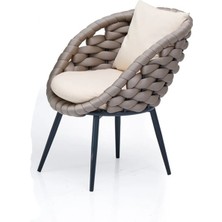 Alchair Alessa 1. Sınıf Straforlu Örgü Bahçe ve Balkon Takım Sandalye