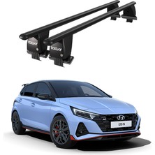 Today Auto Royal Hyundai I20 N (2020 ve Sonrası) Uyumlu Siyah Kilitli Ara Atkı Port Bagaj Tavan Barı