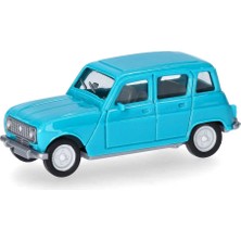 Herpa 020190-009 1/87 Ölçek, Renault R4, Turkuaz, Sergilemeye Hazır Model Araç