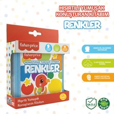 Fisher-Price Konuşturan Bebek Kitabı Hışırtılı Sesli, Duyusal, Zeka Gelişim 0-3 Yaş Kitap Eğitim Seti (Renkler)