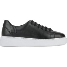 Ziya, Erkek Hakiki Deri Sneaker 161423Z514 Siyah