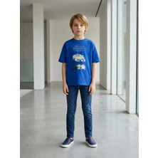 Alyakids Erkek Çocuk Star Wars Karakter Desenli %100 Pamuklu Oversize Tişört