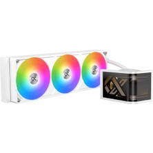 Xigmatek EN48388 Connect Ultra AM5/LGA1851 Argb Fan 6.8'' Fhd Amoled Ekran Beyaz 360MM Sıvı Soğutma